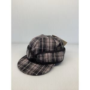 Duluth Pack Stormy Kromer Wool Hat Black Plaid 7 3/8 Made In USA.